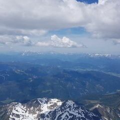 Flugwegposition um 11:55:14: Aufgenommen in der Nähe von Gemeinde Tweng, Tweng, Österreich in 3444 Meter